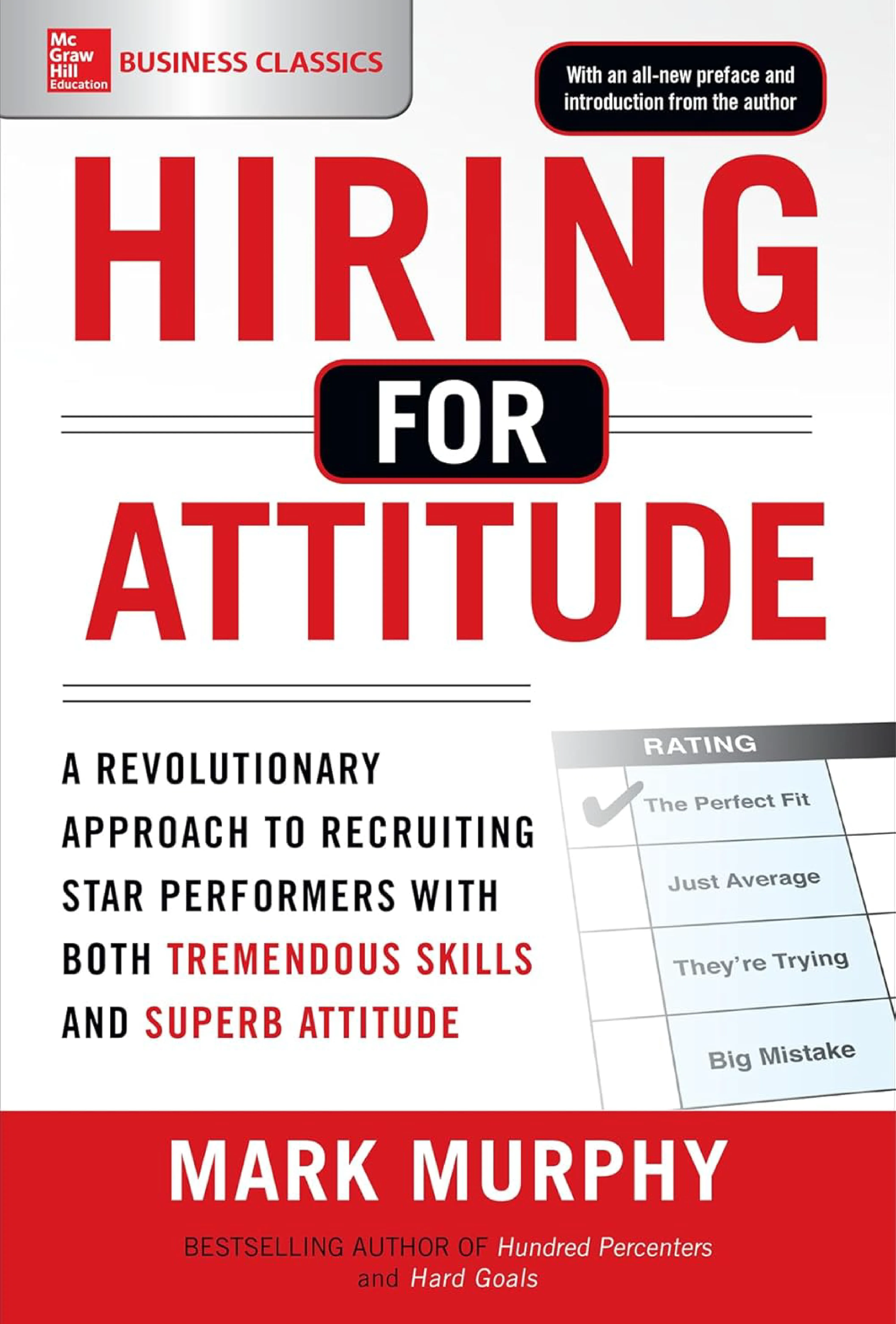 Hiring for Attitude: A Revolutionary Approach to Recruiting and Selecting People With Both Tremendous Skills and Superb Attitude by Mark Murphy