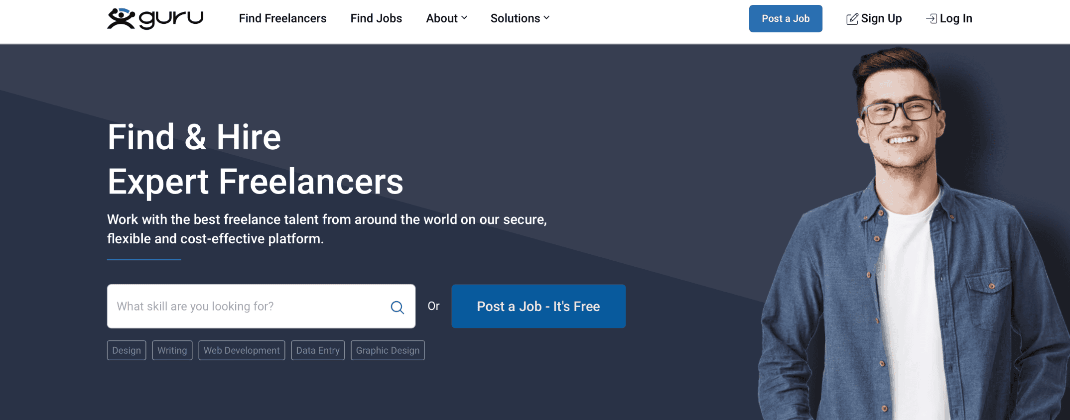 Guru freelance recruitment software.