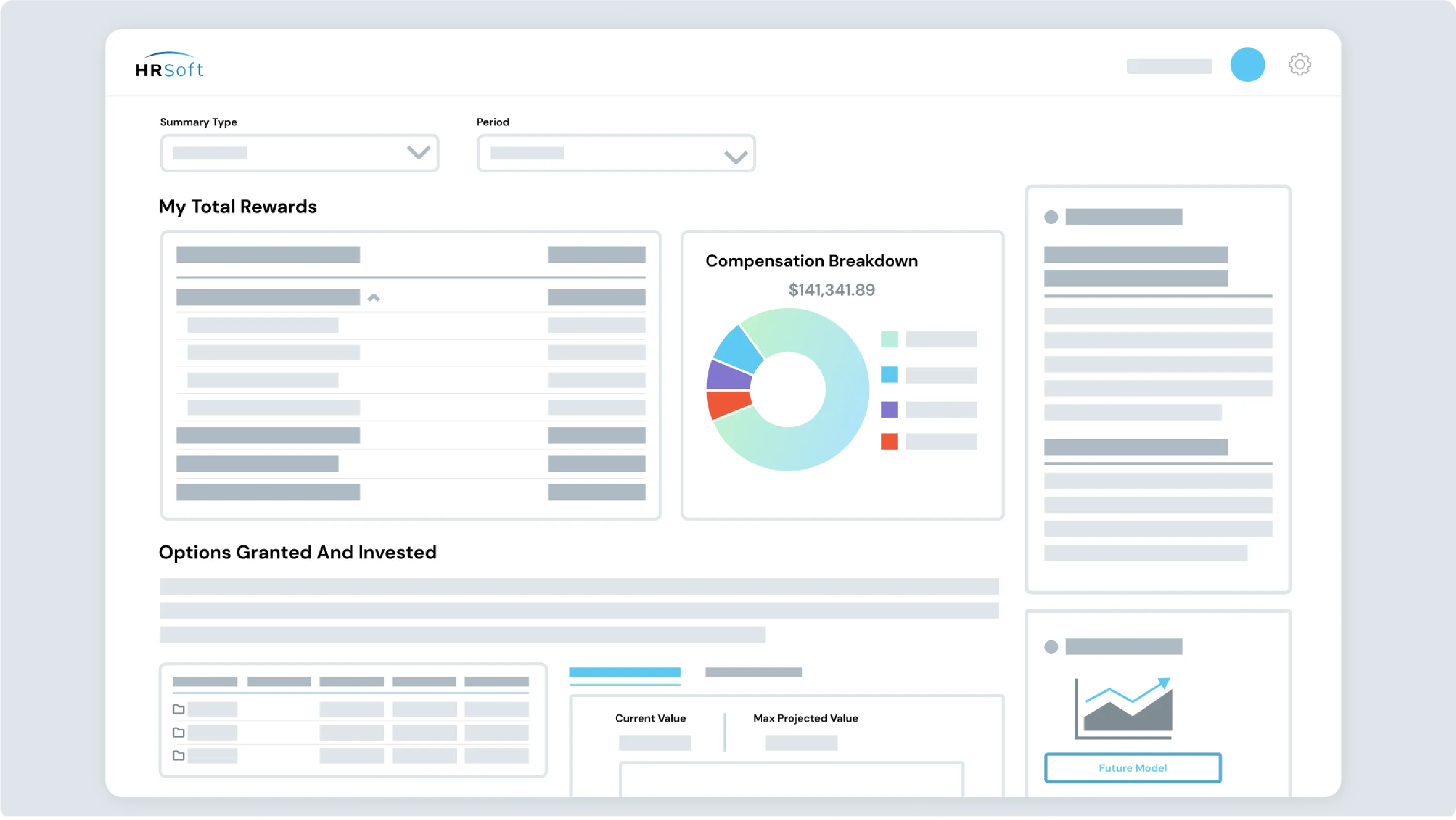 HRSoft pay equity software dashboard.