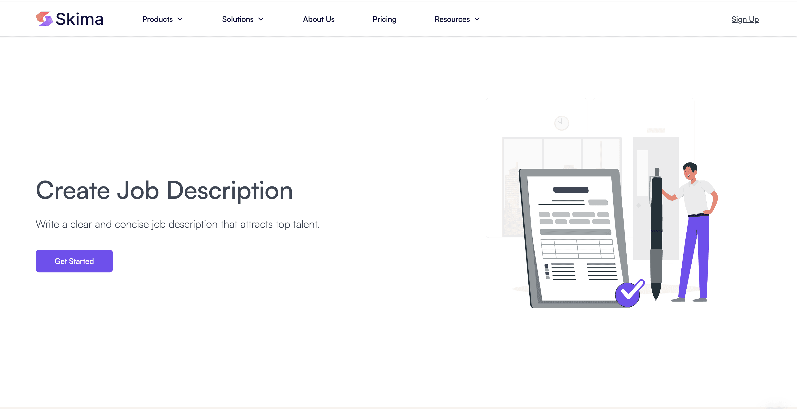 Visit AI Job Description Generator by Skima