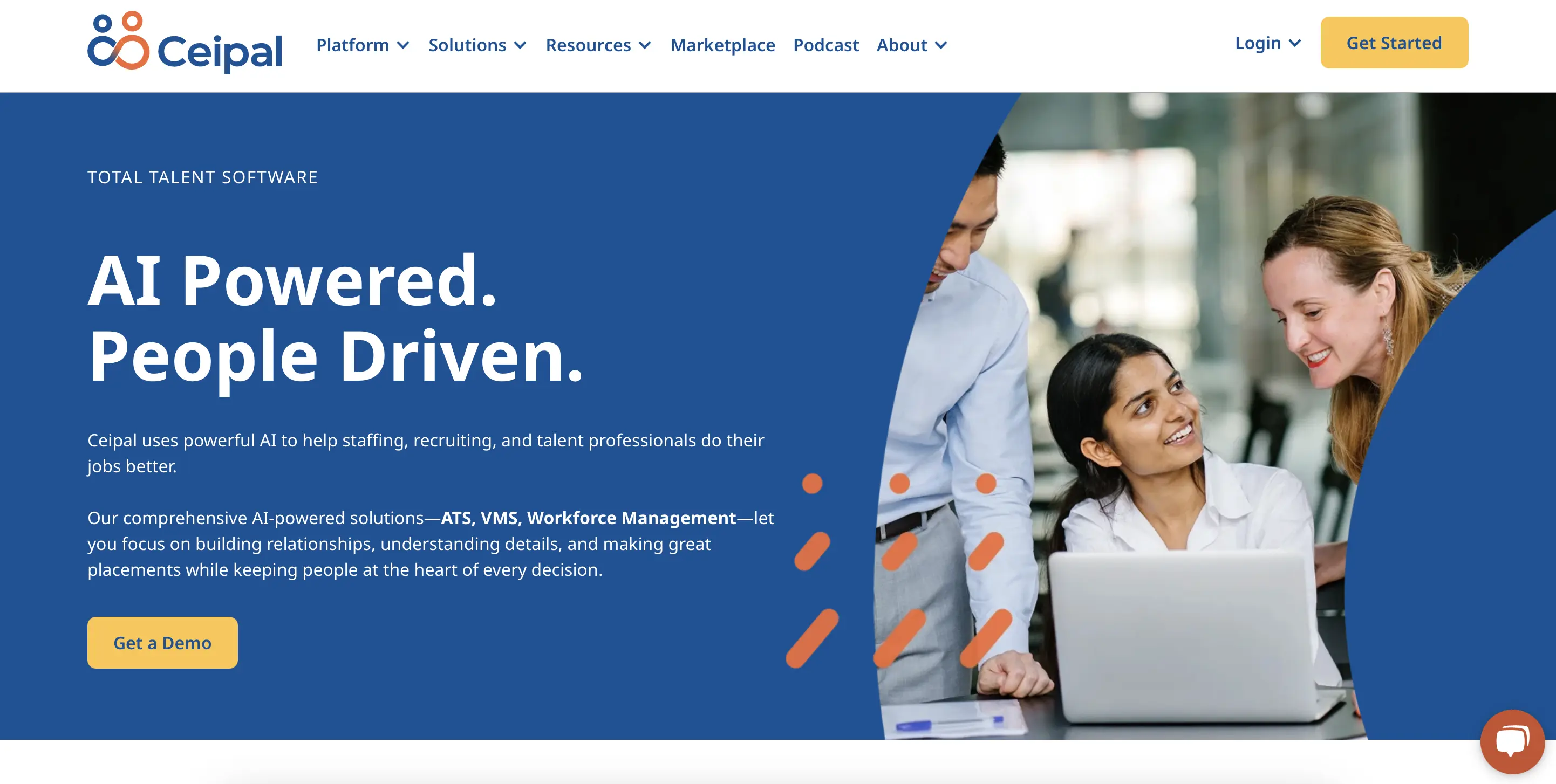 Ceipal ATS hiring software.