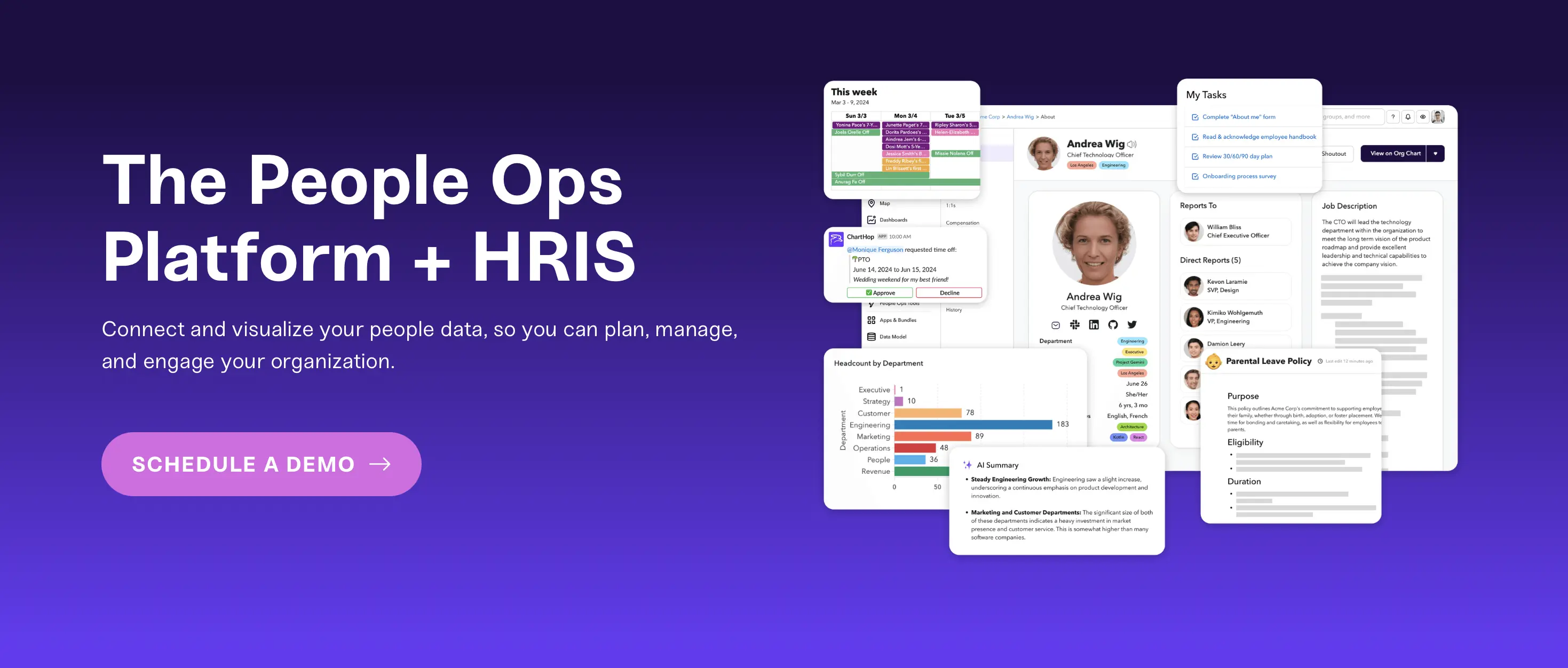 Charthop recruitment analytics software.