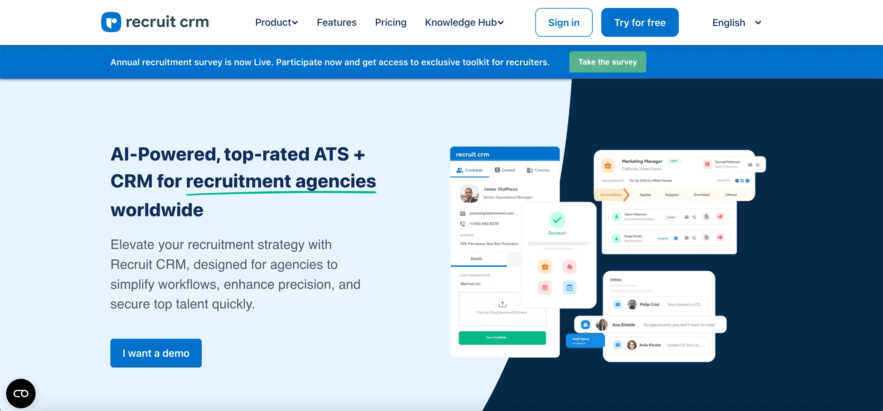 recruit-crm-website