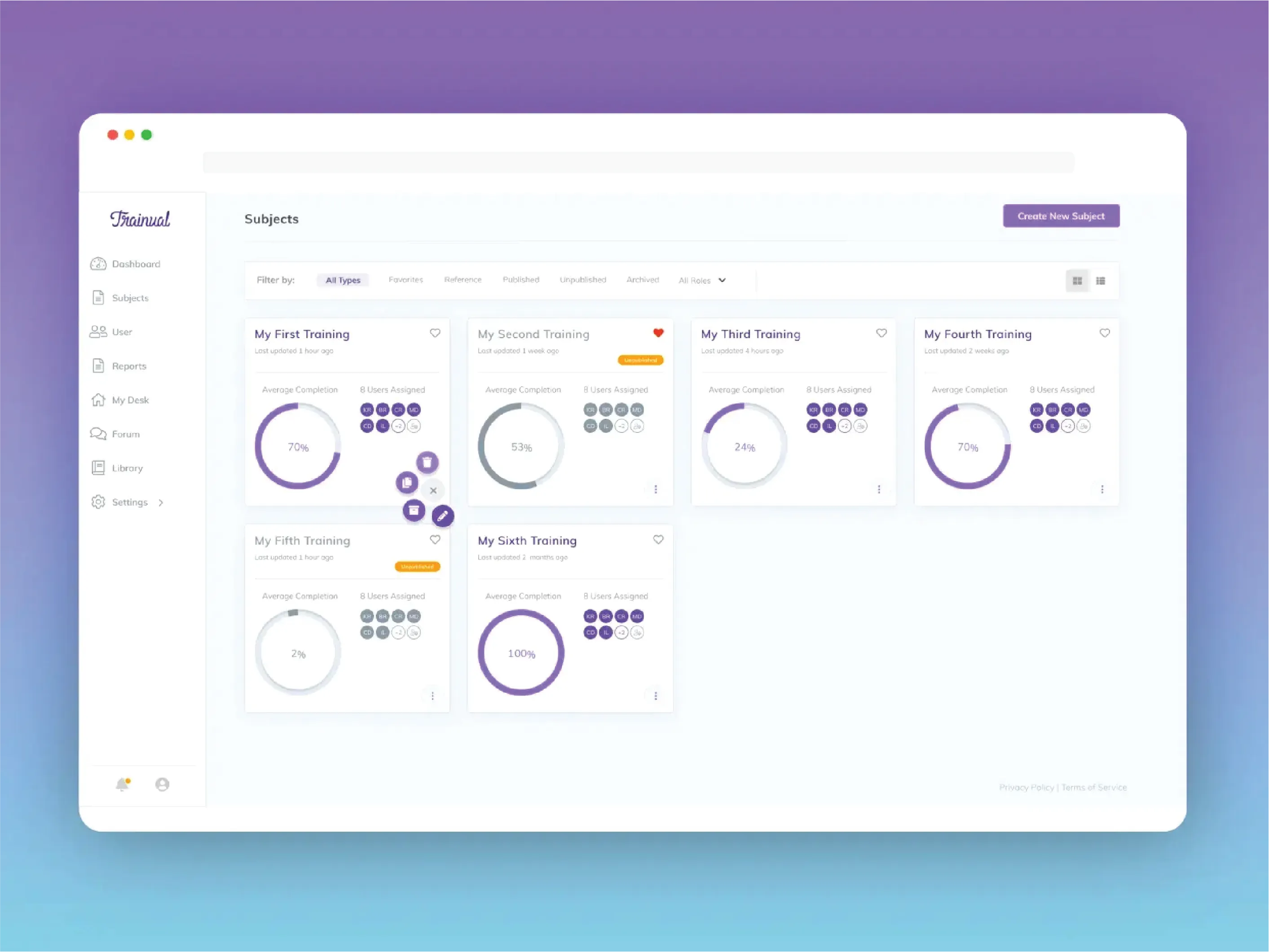 Trainula training management software