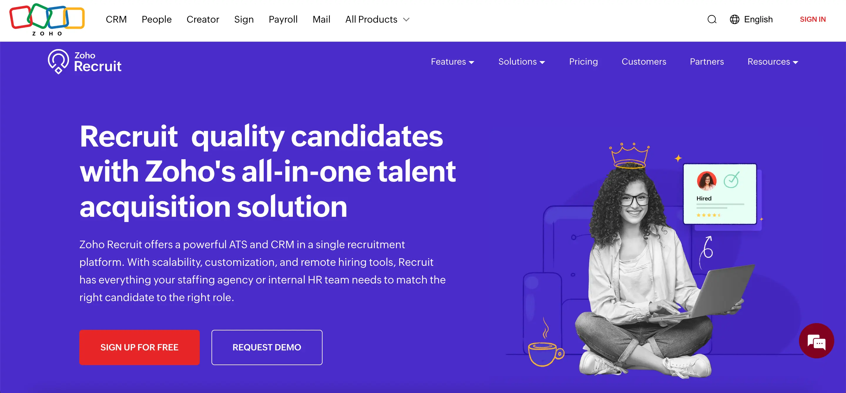 zoho-recruit-website